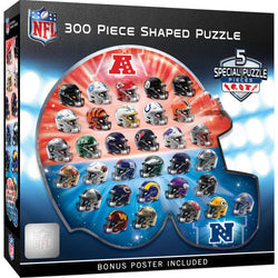 NFL - Teams Helmet 300 Piece Shaped Jigsaw Puzzle