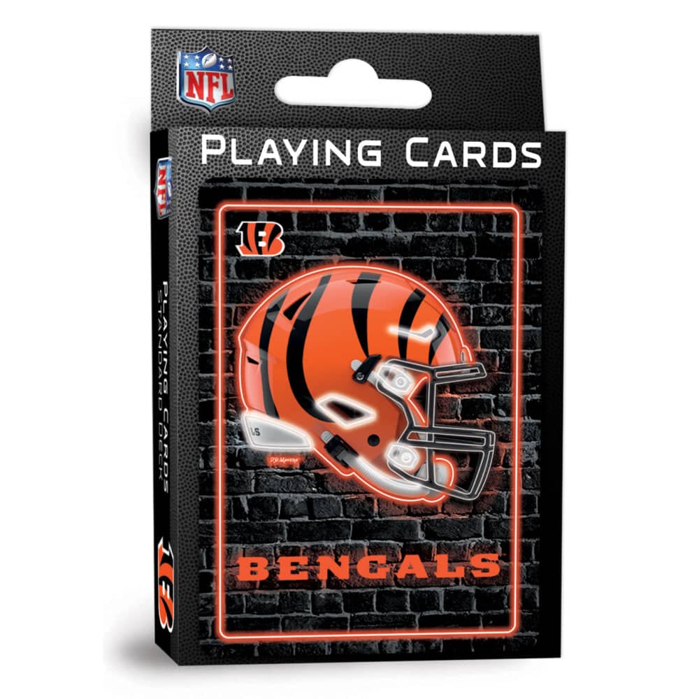 Cincinnati Bengals Neon Playing Cards - 54 Card Deck
