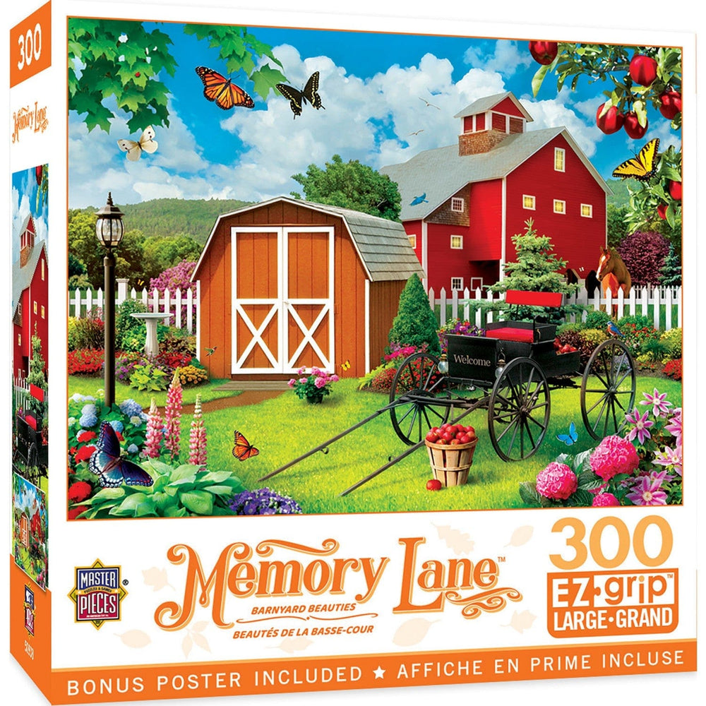 Memory Lane - Barnyard Beauties 300 Piece EZ Grip Jigsaw Puzzle (ONLINE ORDER ONLY)
