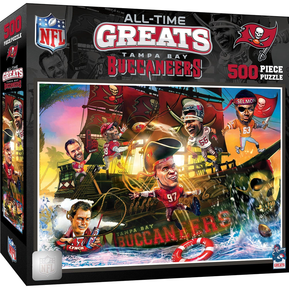 Tampa Bay Buccaneers - All Time Greats 500 Piece Jigsaw Puzzle (ONLINE ORDER ONLY)