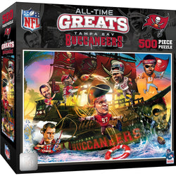 Tampa Bay Buccaneers - All Time Greats 500 Piece Jigsaw Puzzle (ONLINE ORDER ONLY)