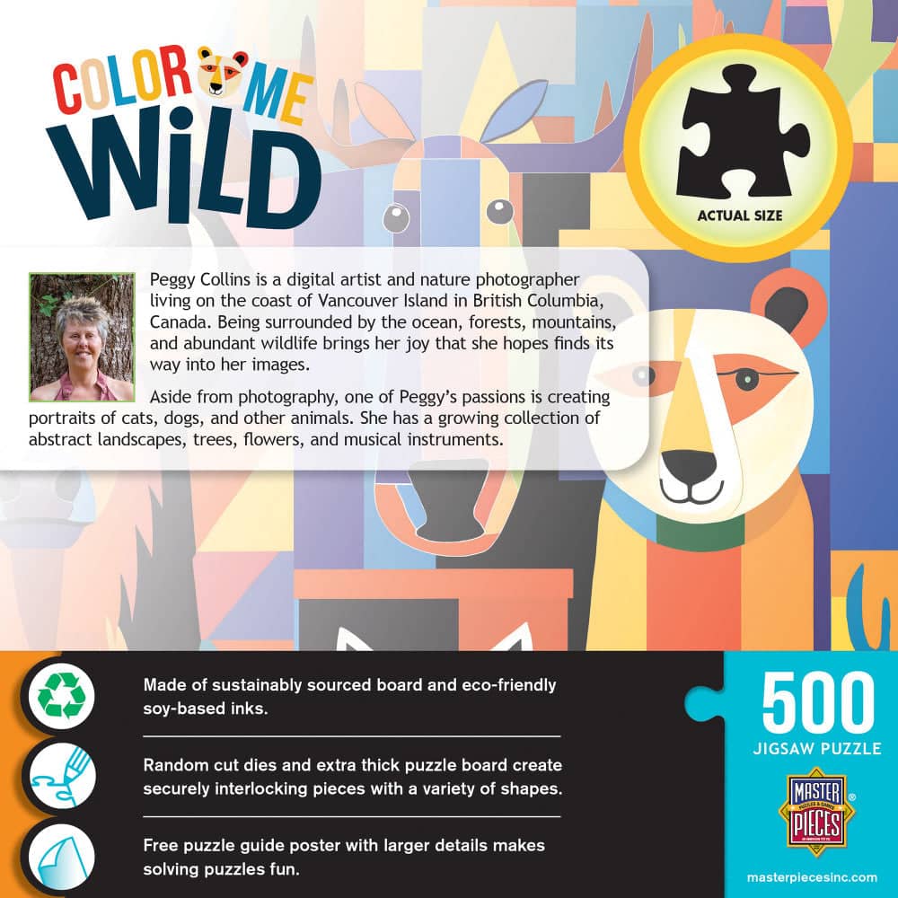Color Me Wild - Guardians of the Rainbow Grove 500 Piece Jigsaw Puzzle (ONLINE ORDER ONLY)