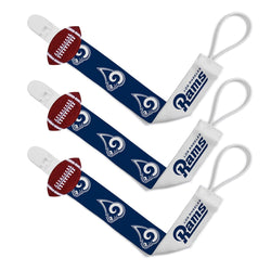 Los Angeles Rams - Pacifier Clip 3-Pack (ONLINE ORDER ONLY)
