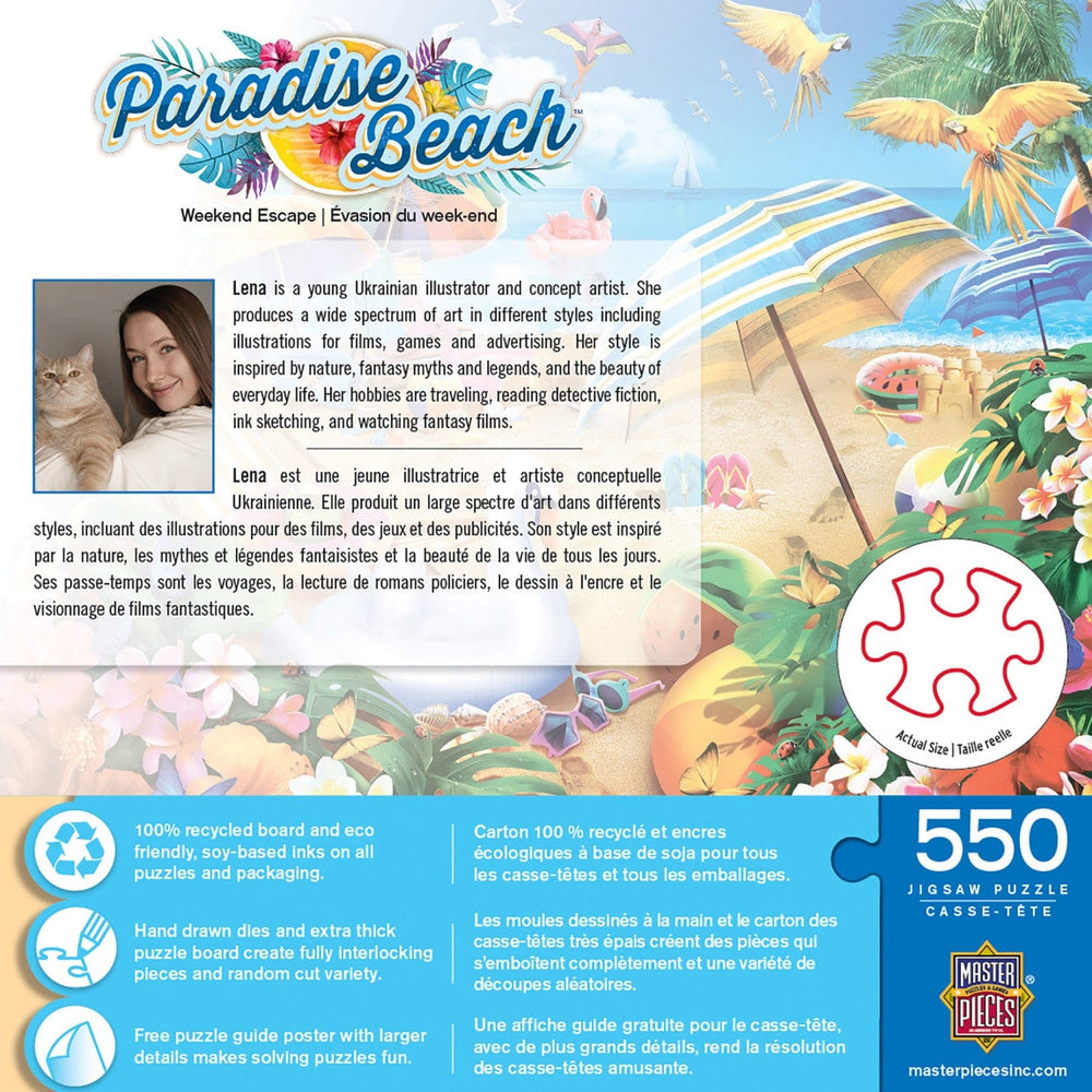 Paradise Beach - Weekend Escape 550 Piece Jigsaw Puzzle (ONLINE ORDER ONLY)