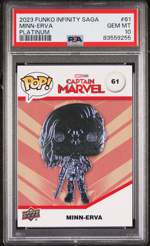 2023 UPPER DECK FUNKO POP MARVEL  MINNERVA PLATINUM #61  PSA 10 (Online Order Only)