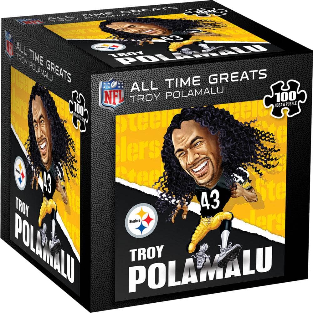 Pittsburgh Steelers All-Time Greats - Troy Polamalu 100 Piece Jigsaw Puzzle (ONLINE ORDER ONLY)