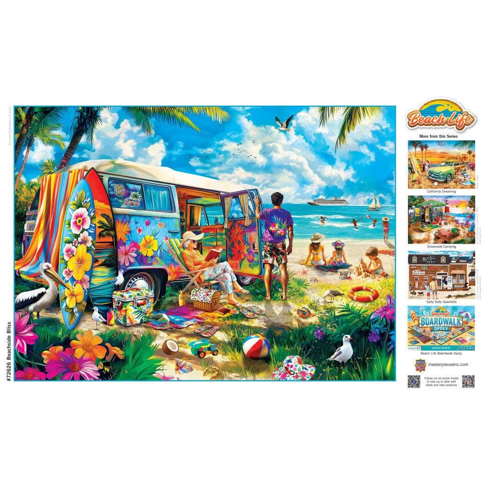 Beach Life - Beachside Bliss 1000 Piece Jigsaw Puzzle (ONLINE ORDER ONLY)