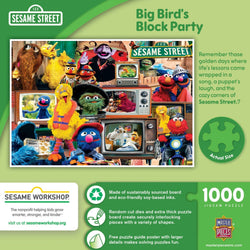 Sesame Street - Big Bird's Block Party 1000 Piece Jigsaw Puzzle (ONLINE ORDER ONLY)