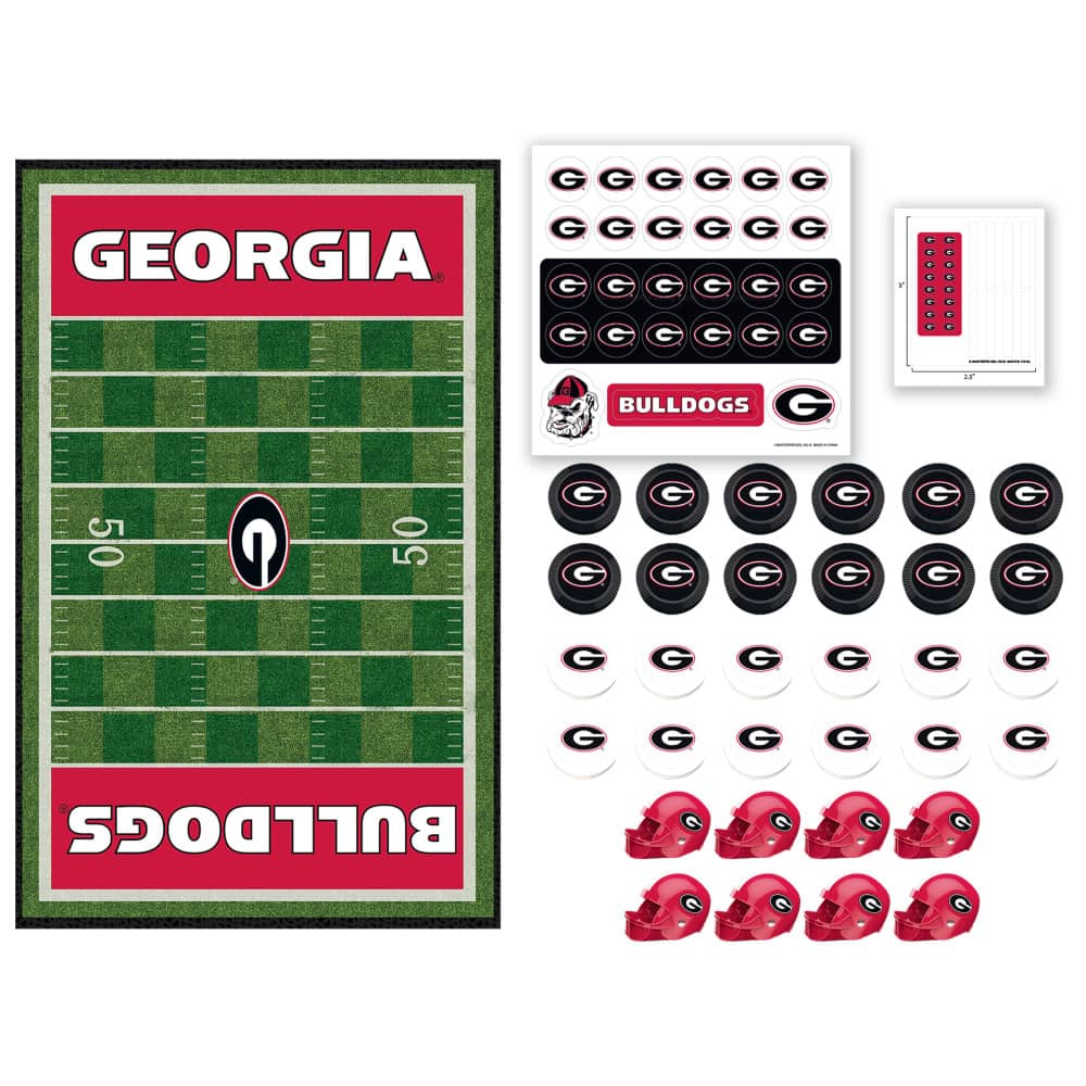 Georgia Bulldogs Checkers Board Game