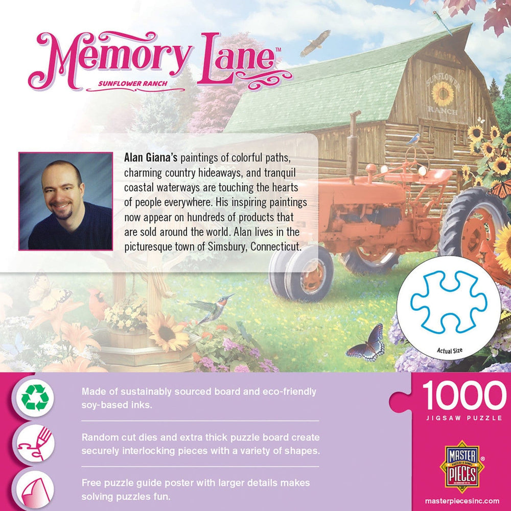 Memory Lane - Sunflower Ranch 1000 Piece Jigsaw Puzzle (ONLINE ORDER ONLY)