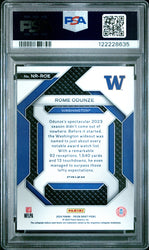 Graded 2024 Panini Prizm Draft Picks Rome Odunze #NRROE New Recruits Green Prizm Rookie RC Football Card PSA 8 Near Mint (ONLINE ORDER ONLY)