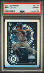 Graded 2024 Topps Bowman Max Clark #BAI11 AI Rookie RC Baseball Card PSA 10 Gem Mint (ONLINE ORDER ONLY)