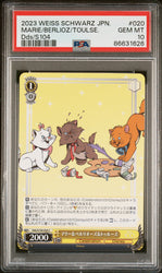 2023 WEISS SCHWARZ JAPANESE DISNEY 100 MARIE/BERLIOZ/TOULSE. S104 20 PSA 10 (Online Order Only)