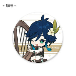Genshin Impact Melodies of an Endless Journey Chibi Character Series Badge
