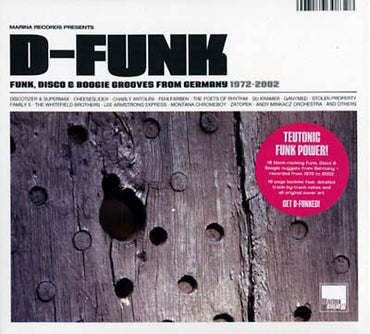 D-Funk - Funk, Disco & Boogie Grooves From Germany 1972-2002 [CD] (ONLINE ORDER ONLY)