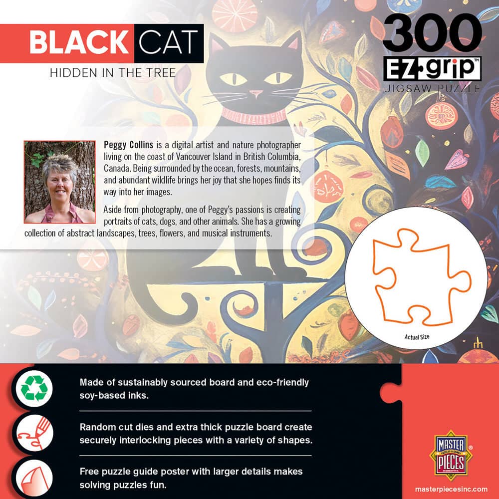 Black Cats - Hidden in the Tree 300 Piece EZ Grip Jigsaw Puzzle