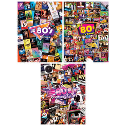 Decades - The 80's 500 Piece Jigsaw Puzzles 3 Pack (ONLINE ORDER ONLY)