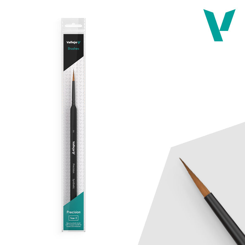 Hobby Brushes: Precision - Synthetic - Size 2 (ONLINE ORDER ONLY)
