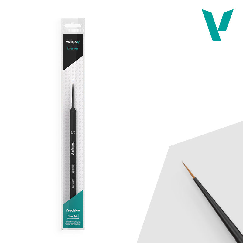 Hobby Brushes: Precision - Synthetic - Size 3/0 (ONLINE ORDER ONLY)