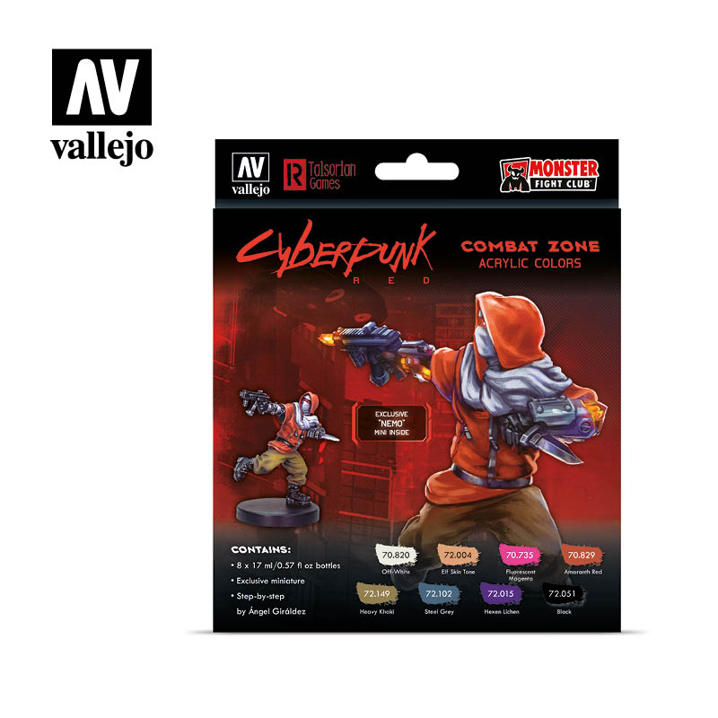 Cyberpunk Red Paint Set: Combat Zone (ONLINE ORDER ONLY)