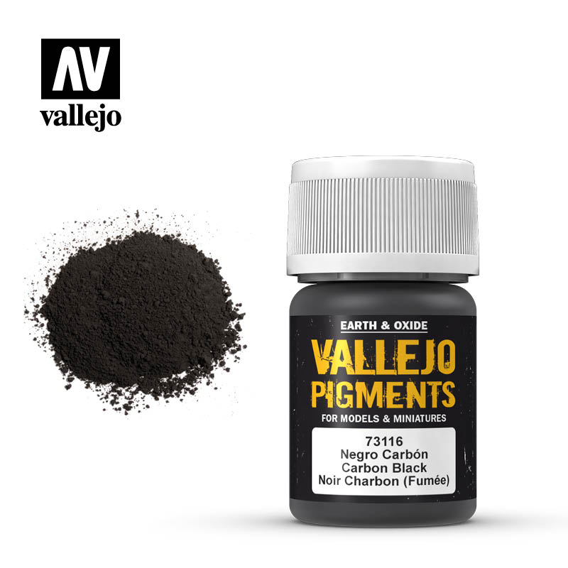 Vallejo Pigments: Carbon Black (Smoke Black) (ONLINE ORDER ONLY)