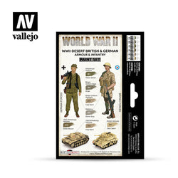 Model Color: WWII Paint Set - Desert British & German Armour & Infantry (ONLINE ORDER ONLY)