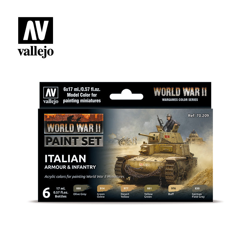 Model Color: WWII Paint Set - Italian Armour & Infantry (ONLINE ORDER ONLY)