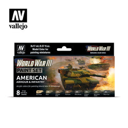 Model Color: WWIII Paint Set - American Armour & Infantry (ONLINE ORDER ONLY)