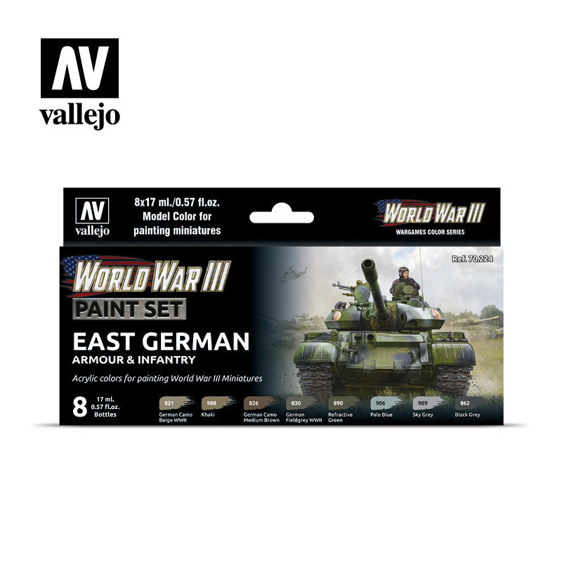 Model Color: WWIII Paint Set - East German Armour & Infantry (ONLINE ORDER ONLY)