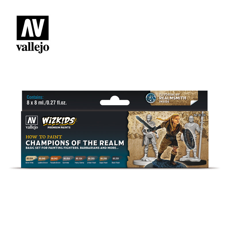Wizkids Premium Paint Set: Champions of the Realm (ONLINE ORDER ONLY)