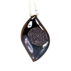 Vamp Purple Drusy Focal Bead Free Shape, Metallic Shimmer (ONLINE ORDER ONLY)
