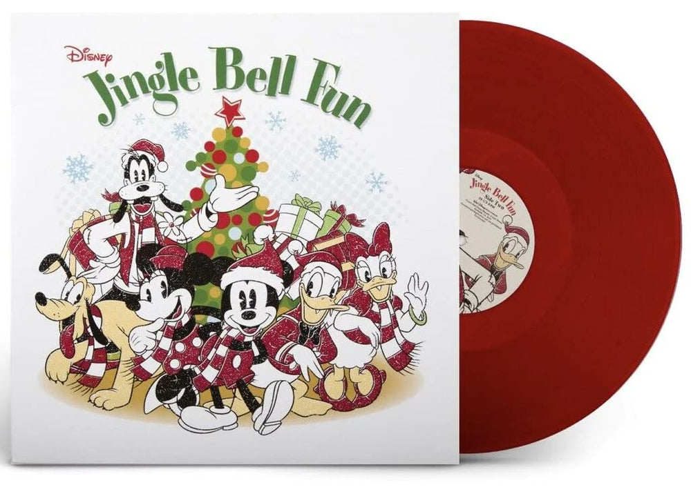 Various Artists - Disney Jingle Bell Fun (Limited Edition, Translucent Red Colored Vinyl, Collectible Poster) [Vinyl] (ONLINE ORDER ONLY)
