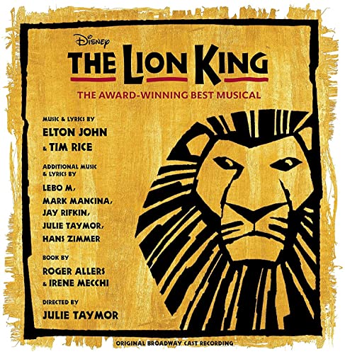 The Lion King: Original Broadway Cast [Yellow/Black Splatter 2 LP] [Vinyl] (ONLINE ORDER ONLY)
