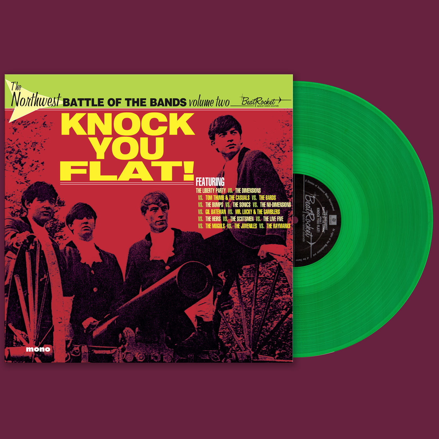 The Northwest Battle Of The Bands Vol. 2: Knock You Flat! (GREEN VINYL) [Vinyl] (ONLINE ORDER ONLY)