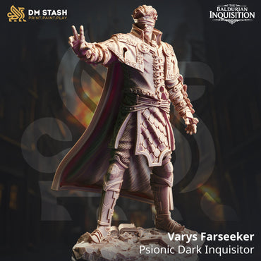 Varys Farseeker, Psionic Dark Inquisitor (Male Half-Elf Clairvoyant) (Online Order Only)