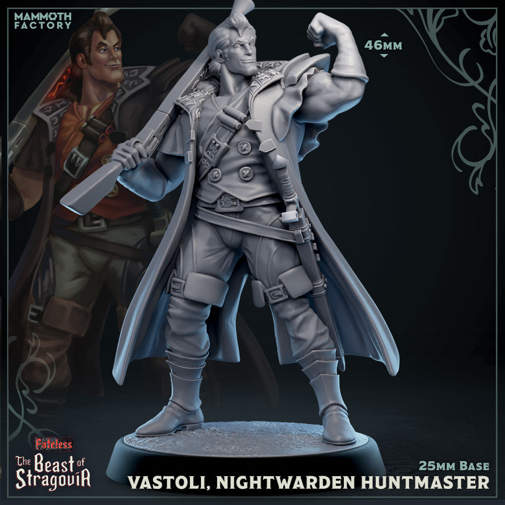 Vastoli, Nightwarden Huntmaster (Male Human Ranger) (Online Order Only)
