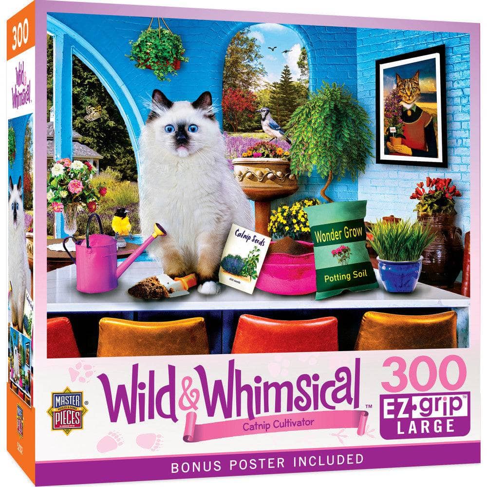 Wild & Whimsical - Catnip Cultivator 300 Piece EZ Grip Jigsaw Puzzle (ONLINE ORDER ONLY)