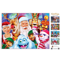 Happy Holidays - North Pole Family Portrait 300 Piece EZ Grip Jigsaw Puzzle