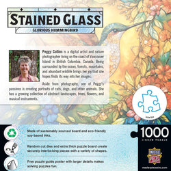 Stained Glass - Glorious Hummingbird 1000 Piece Jigsaw Puzzle (ONLINE ORDER ONLY)