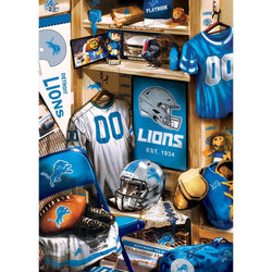 Detroit Lions - Locker Room 500 Piece Jigsaw Puzzle (ONLINE ORDER ONLY)