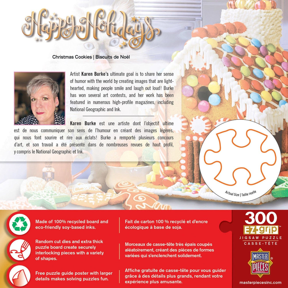 Happy Holidays - Christmas Cookies 300 Piece EZ Grip Jigsaw Puzzle (ONLINE ORDER ONLY)