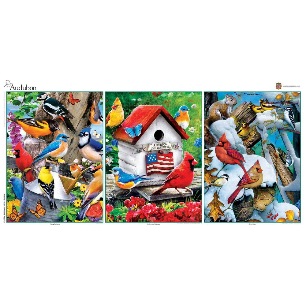 Audubon - 500 Piece Jigsaw Puzzles 3 Pack (ONLINE ORDER ONLY)