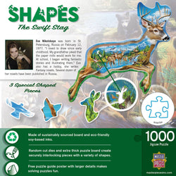 Shapes - The Swift Stag 1000 Piece Shaped Jigsaw Puzzle (ONLINE ORDER ONLY)