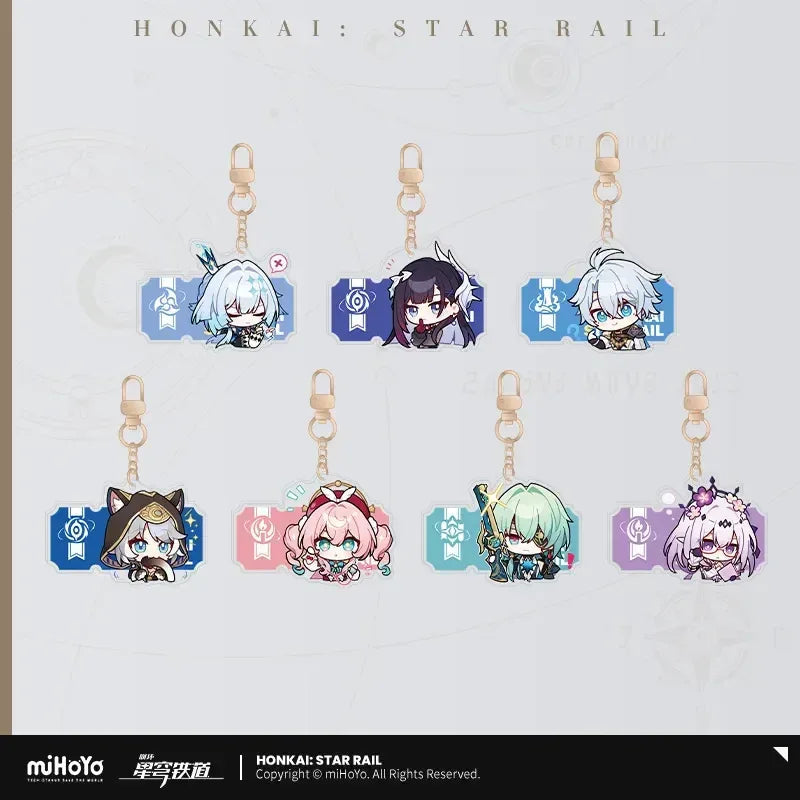 Honkai: Star Rail Pom-Pom Exhibition Series Acrylic Keychain