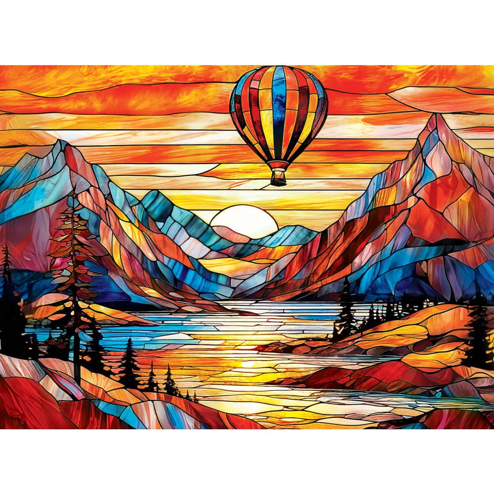 Stained Glass - 500 Piece Jigsaw Puzzles 4 Pack (ONLINE ORDER ONLY)
