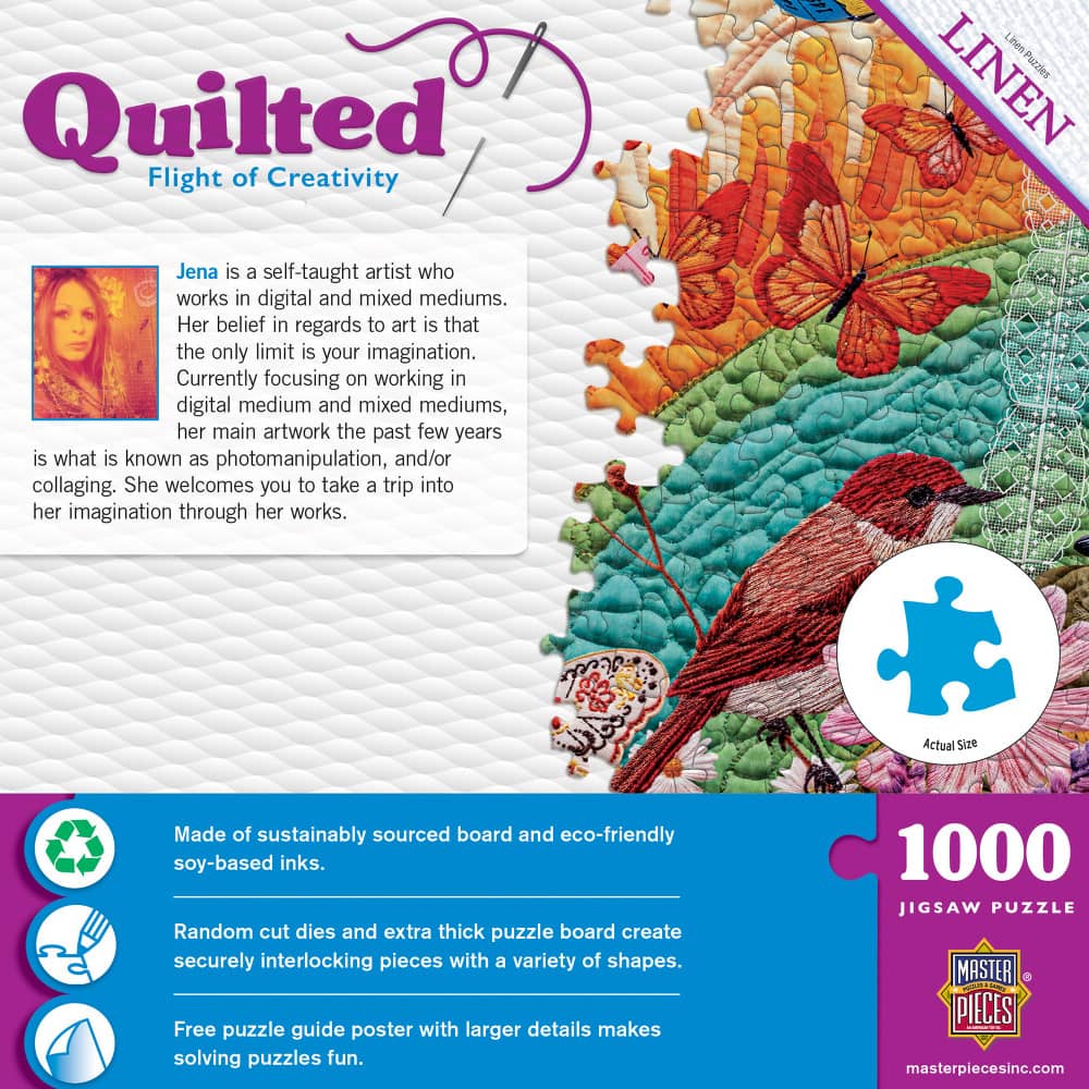 Quilted - Flight of Creativity 1000 Piece Jigsaw Puzzle