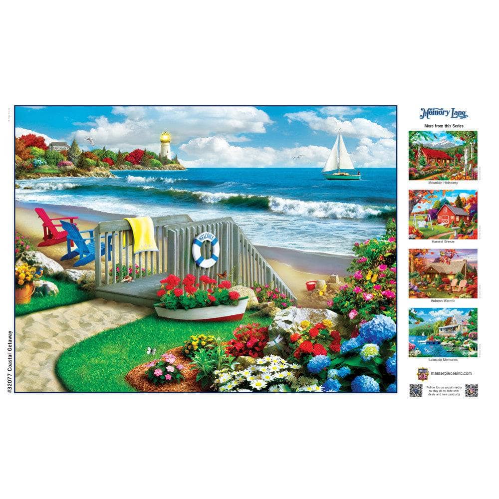 Memory Lane - Coastal Getaway 300 Piece EZ Grip Jigsaw Puzzle (ONLINE ORDER ONLY)