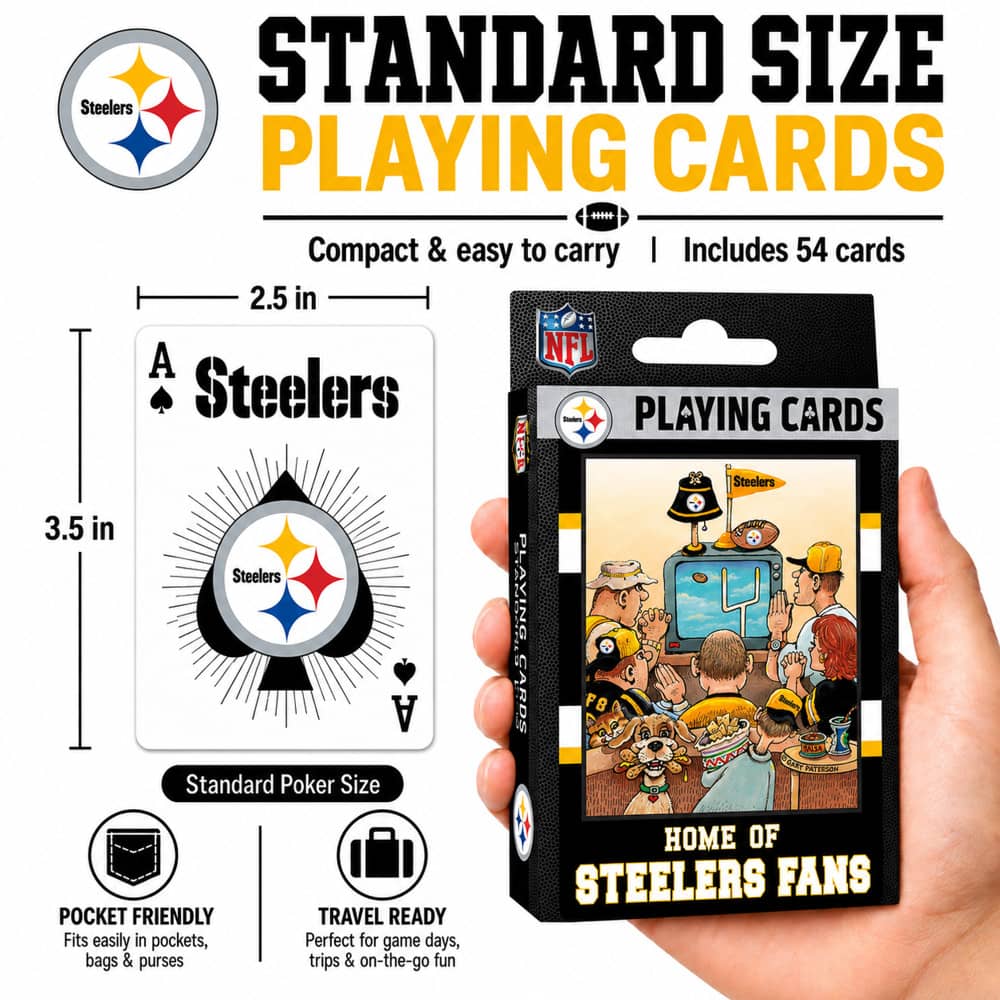 Pittsburgh Steelers Fan Deck Playing Cards - 54 Card Deck