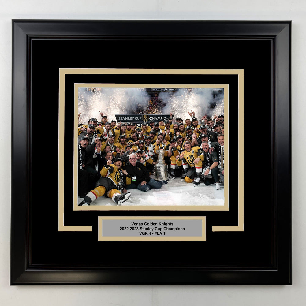 Framed Vegas Golden Knights 2022-2023 Stanley Cup Champions 8x10 Hockey Photo (ONLINE ORDER ONLY)