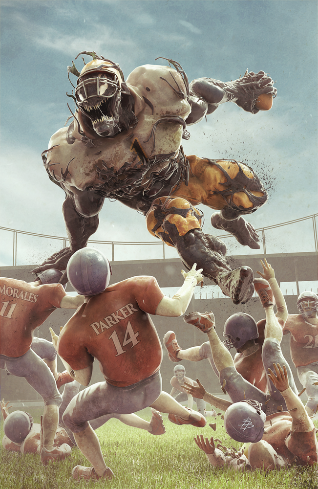 Venom #5 Bjorn Barends Football Variant (02/09/2022) Marvel (ONLINE ORDER ONLY)